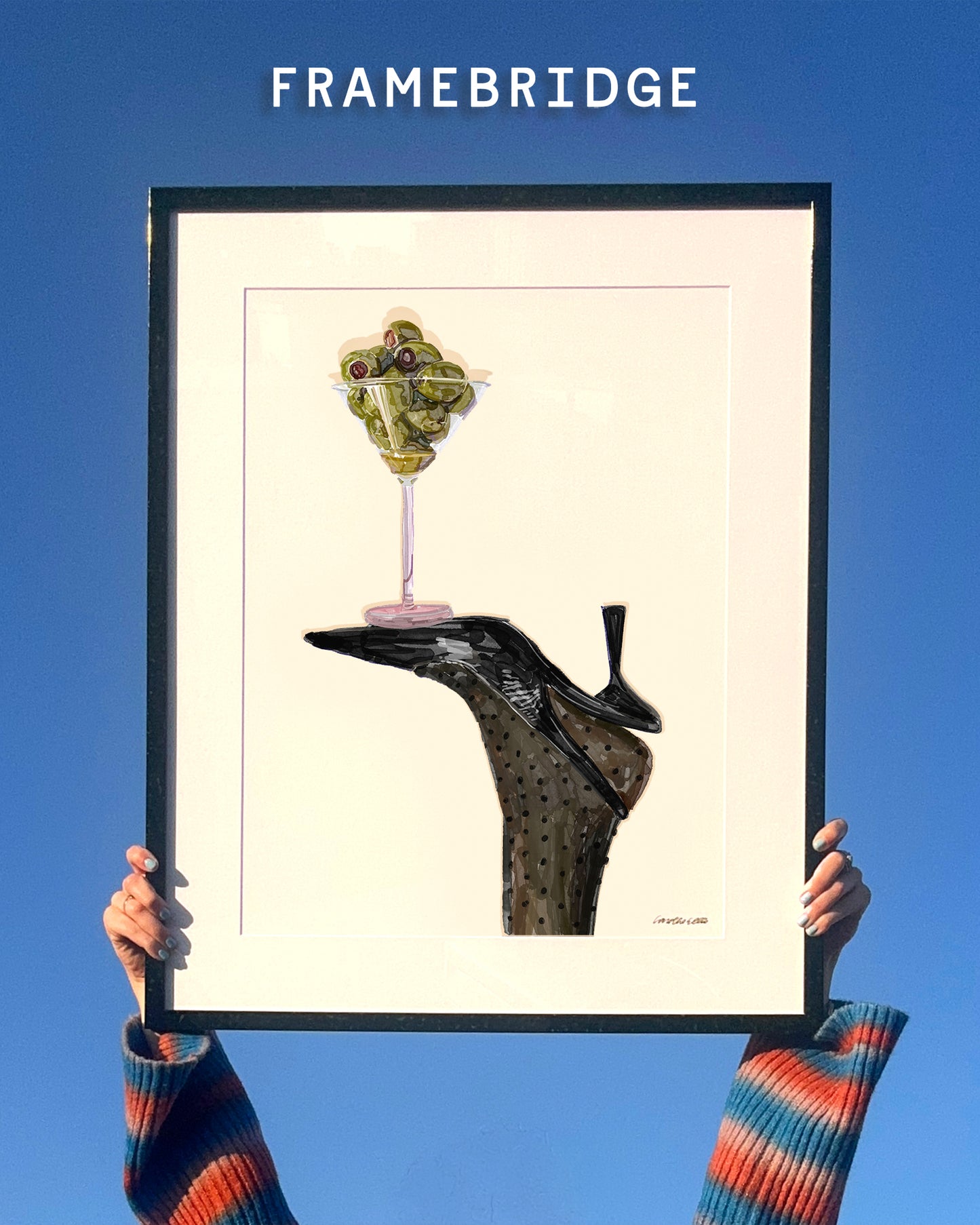 Sling Back Dirty Martini | Art Print