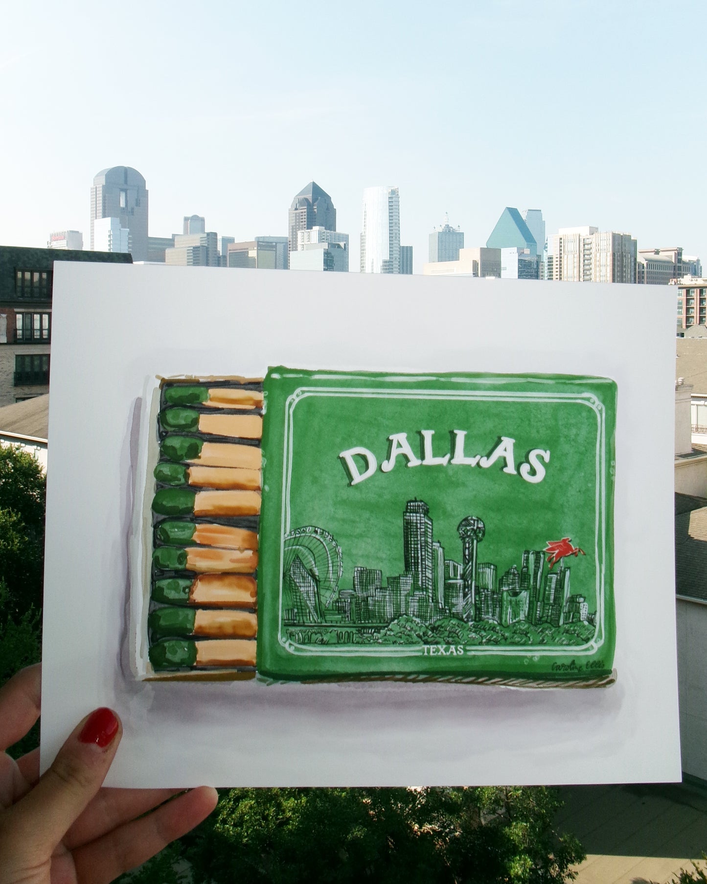 Dallas Matchbox | 8x10" Art Print