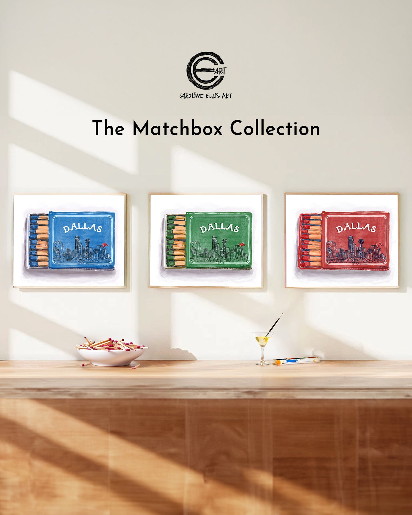 OG Blue Dallas Matchbox | Art Print