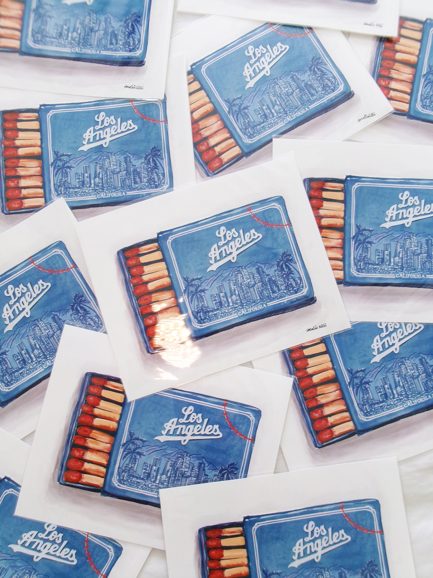 Los Angeles Matchbox Blue | Art Print