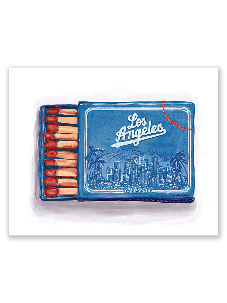 Los Angeles Matchbox Blue | Art Print