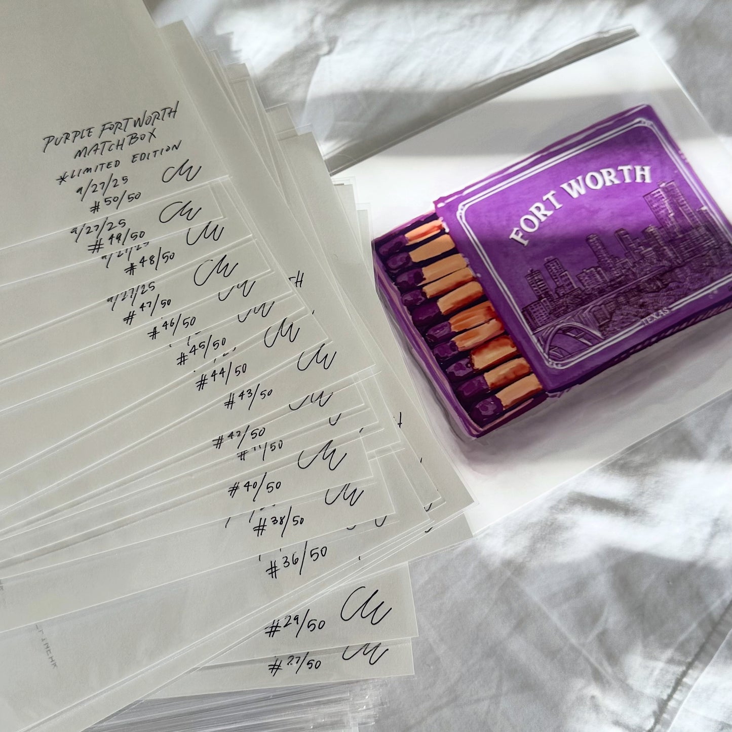 Fort Worth Matchbox in TCU Purple | Art Print