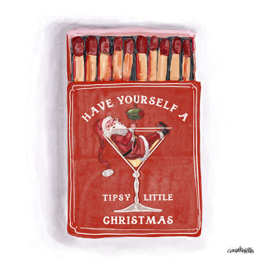 Tipsy Little Christmas Matchbox