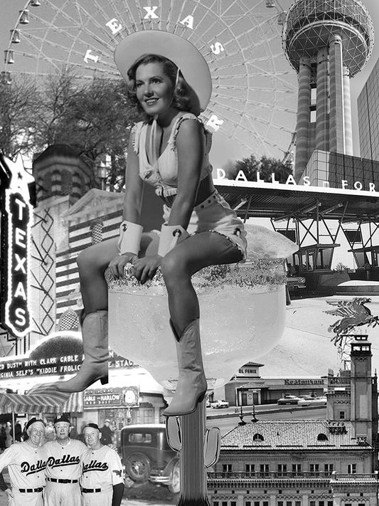 Dallas Cowgirl B&W