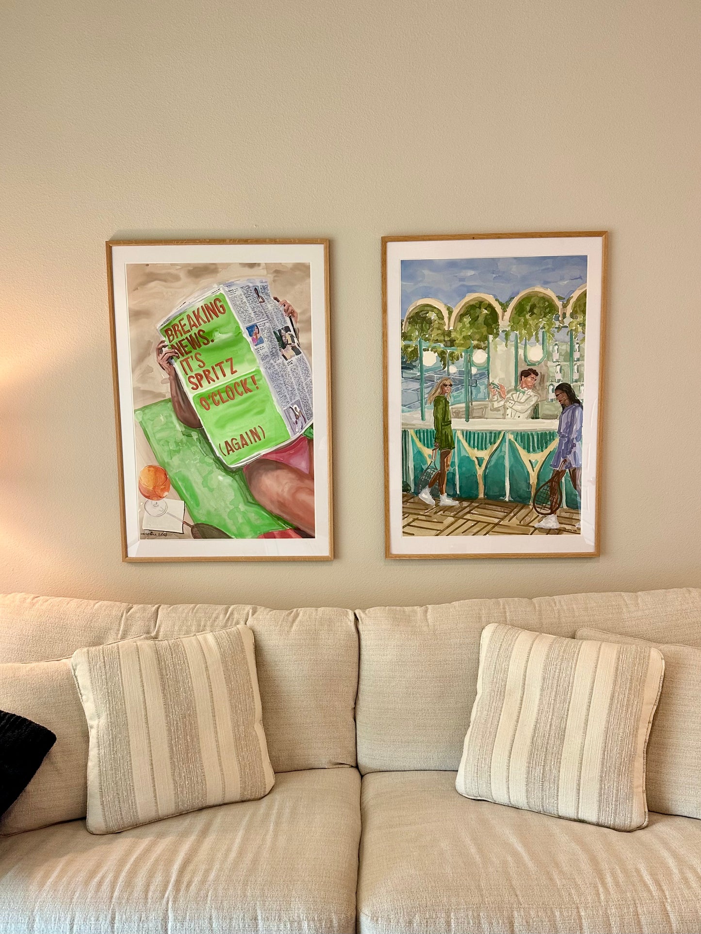 Courtside Cooler | Vertical Art Print