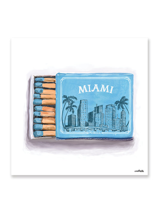 Miami Matchbox | Art Print