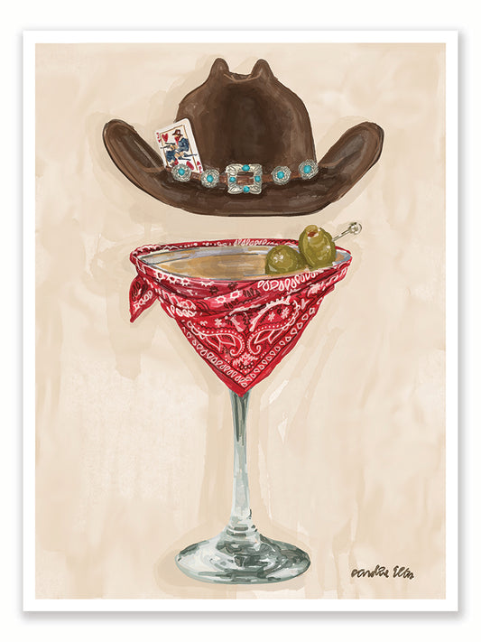 Bandana Martini | Art Print