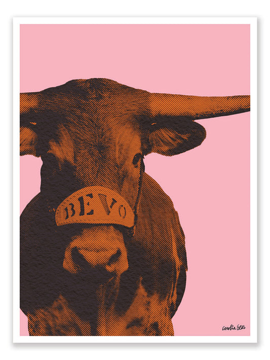 Bevo Pink & Orange | Art Print