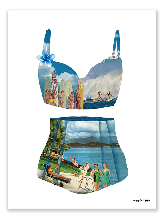 Blue Bikini | Art Print