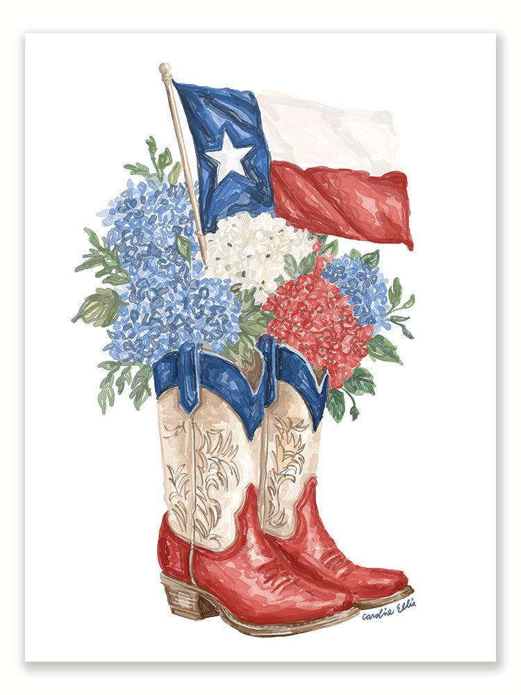 Boots in Bloom | Art Print