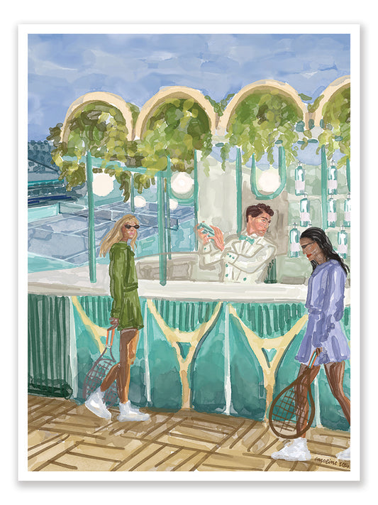 Courtside Cooler | Vertical Art Print