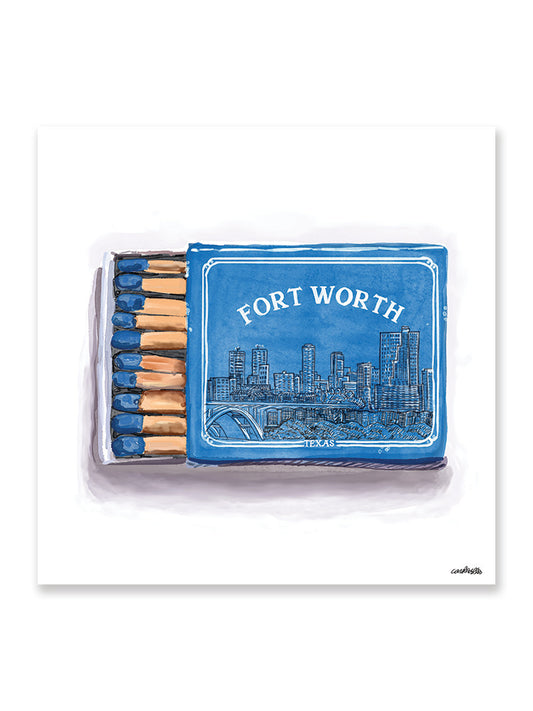 Fort Worth Matchbox | Art Print