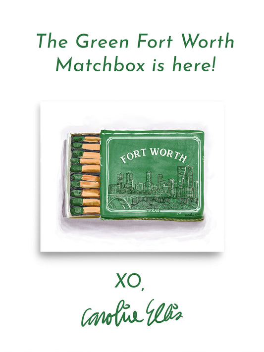 Fort Worth Matchbox Green | Art Print