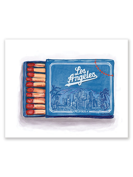 Los Angeles Matchbox Blue | Art Print
