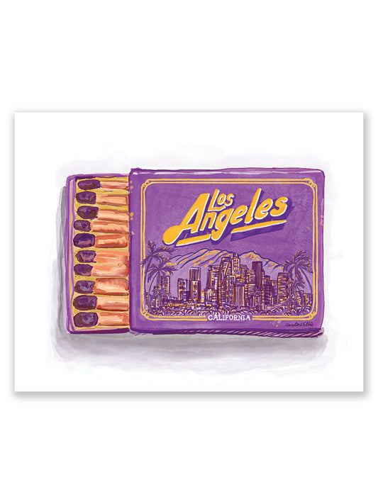 Los Angeles Matchbox Purple | Art Print
