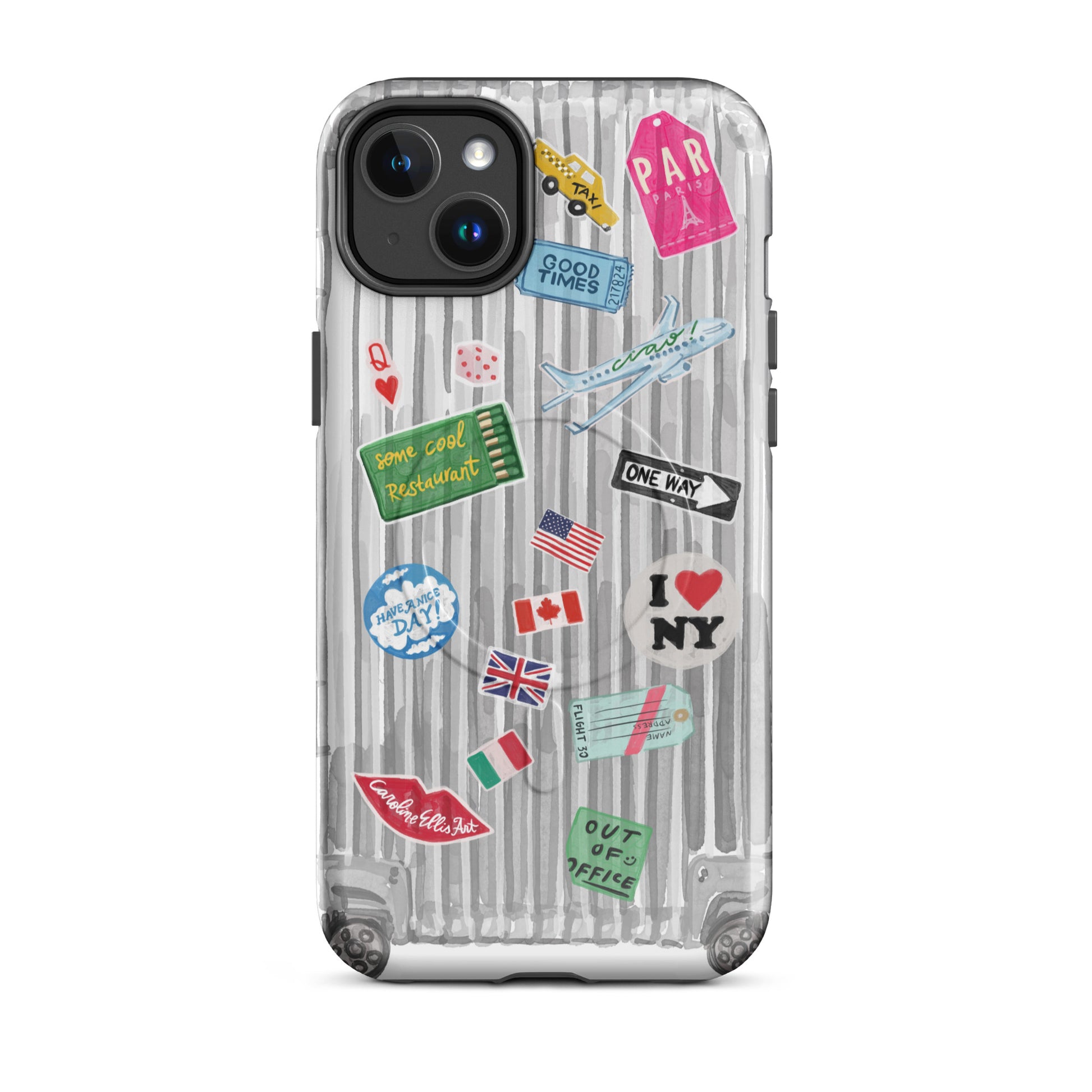 The Traveler Suit Case | MagSafe tough case for iPhone Caroline Ellis Art The Traveler Suit Case | MagSafe tough case for iPhone Caroline Ellis Art