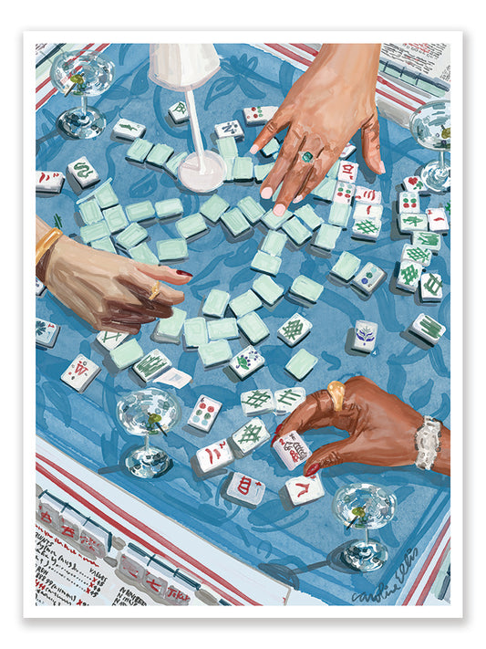 Mahjong Martini | Art Print