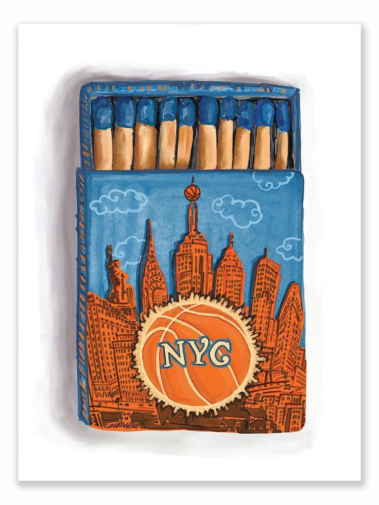 NYC Knicks Matchbox | Art Print