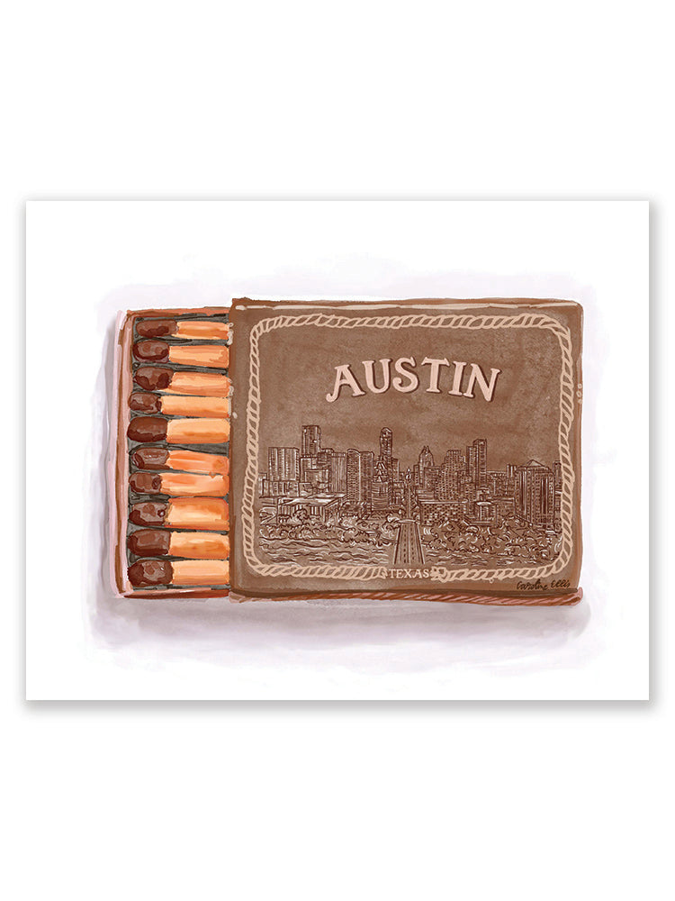 Austin Matchbox Rodeo Brown | Art Print