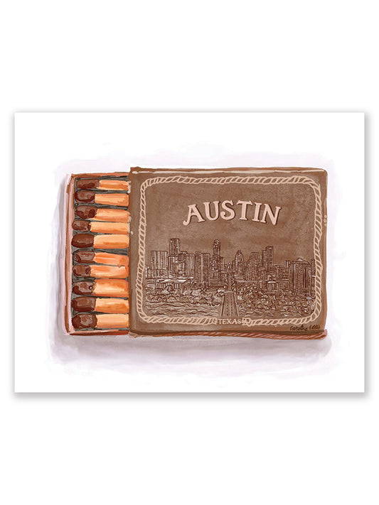 Austin Matchbox Rodeo Brown | Art Print