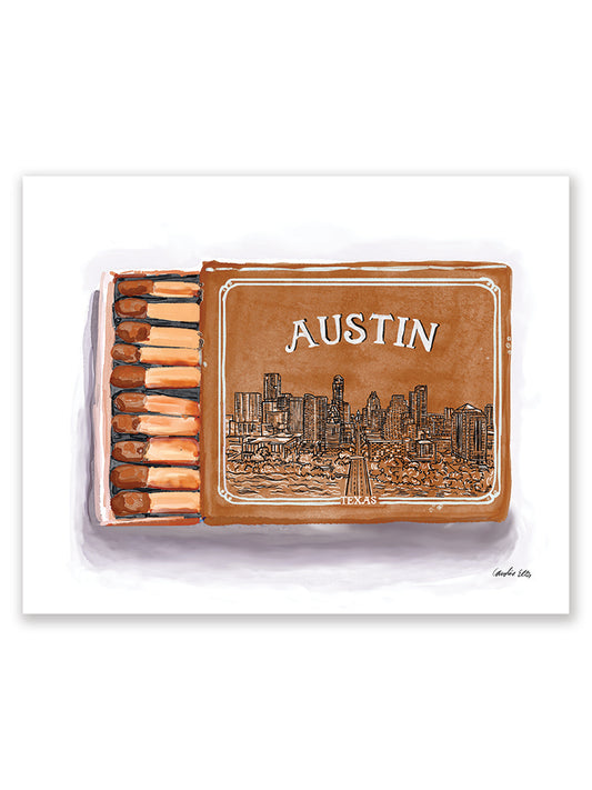 Austin Matchbox Burnt Orange | Art Print
