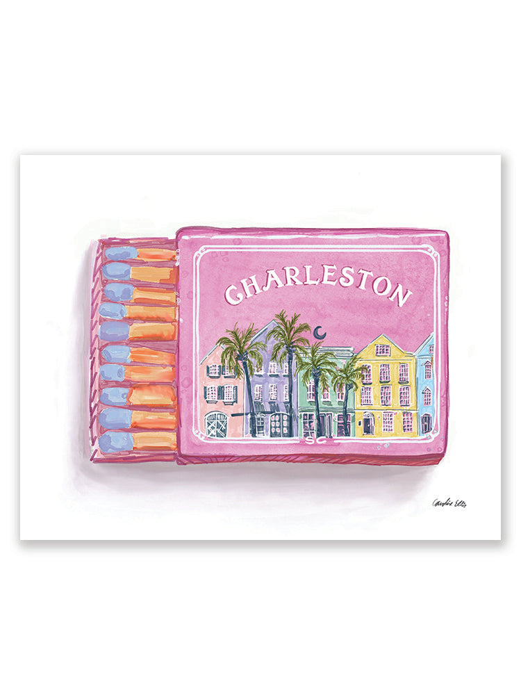 Charleston Matchbox Pink | Art Print