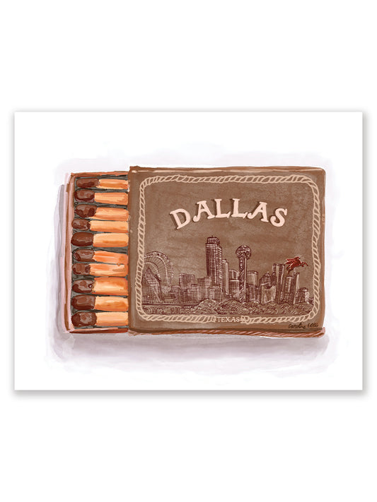 Dallas Matchbox in Rodeo Brown | Art Print