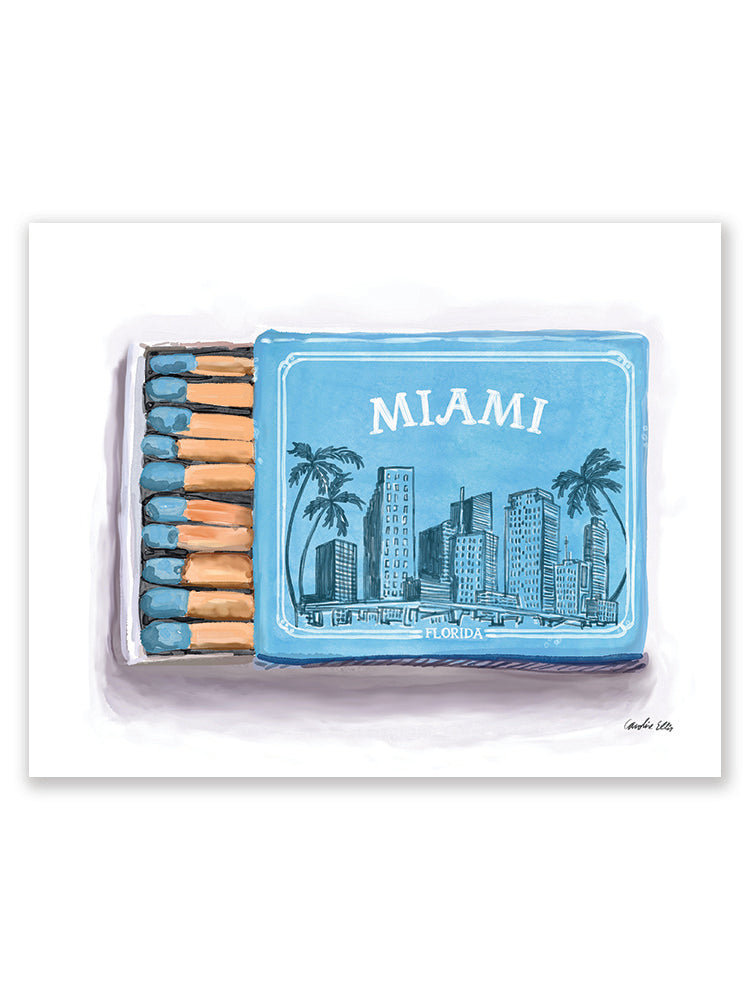 Miami Matchbox Turquoise | Art Print