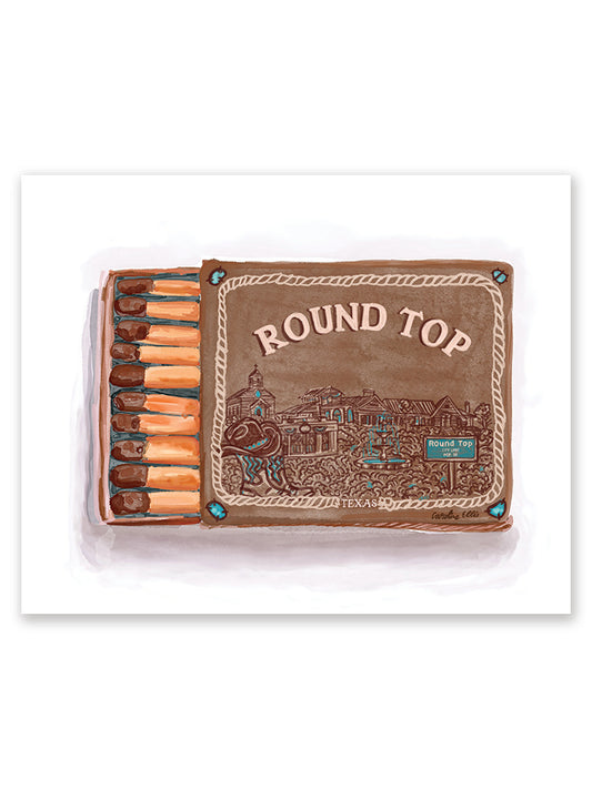 Round Top Matchbox | 8x10" Art Print