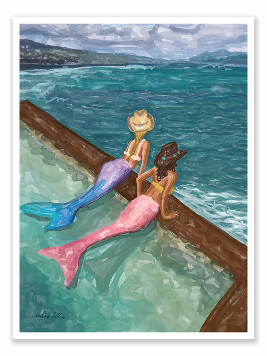 Mermaid Cowgirl | Art Print