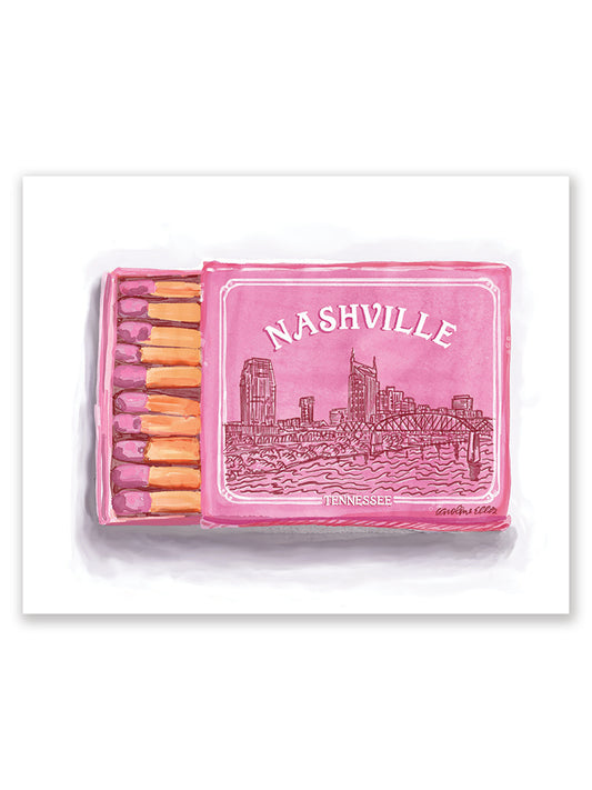 Nashville Matchbox Pink | Art Print