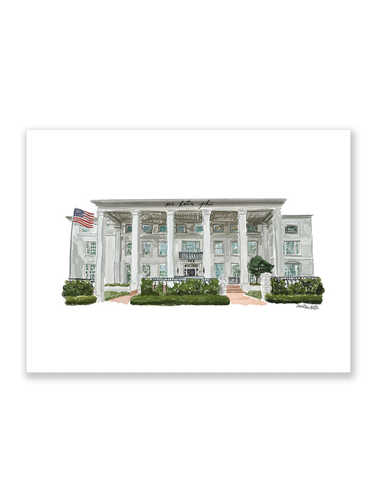 Texas Pi Phi House | Art Print