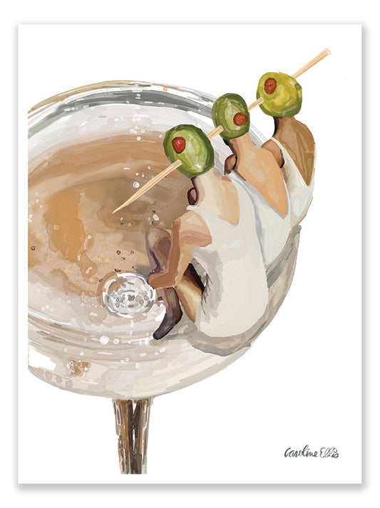 Poolside Martini 1 | Art Print