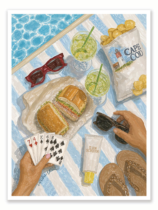 Poolside Platter | Art Print