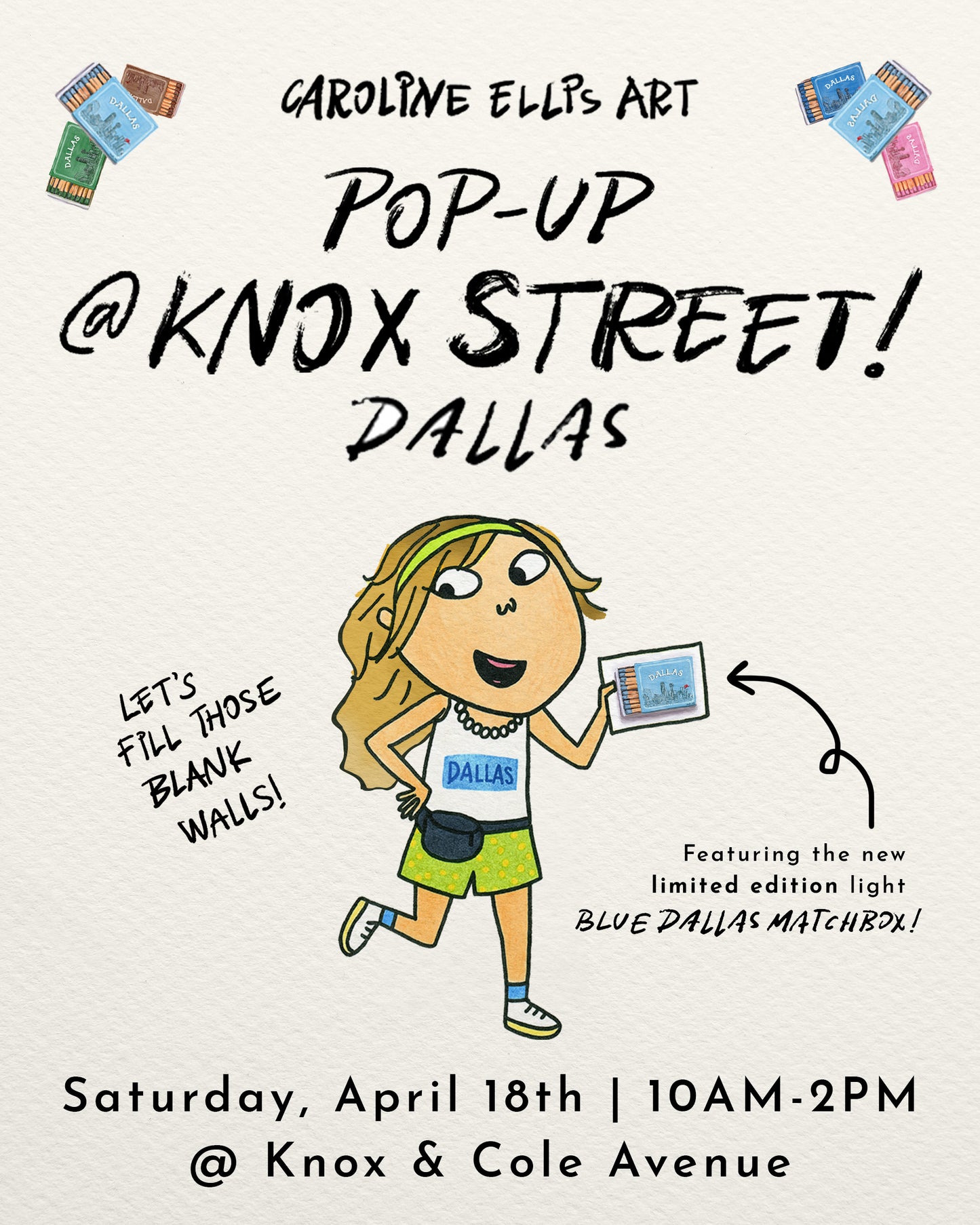 Dallas Matchbox in Light Blue | 8x10" Art Print