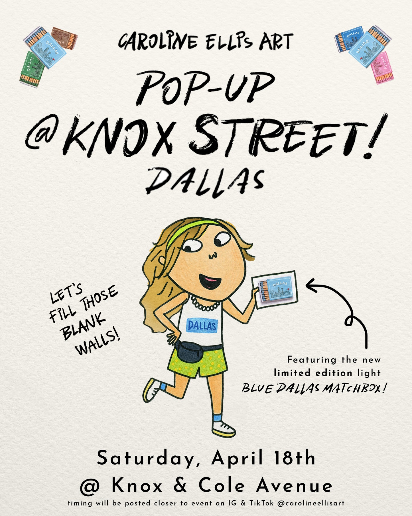 Dallas Matchbox in Light Blue | 8x10" Art Print