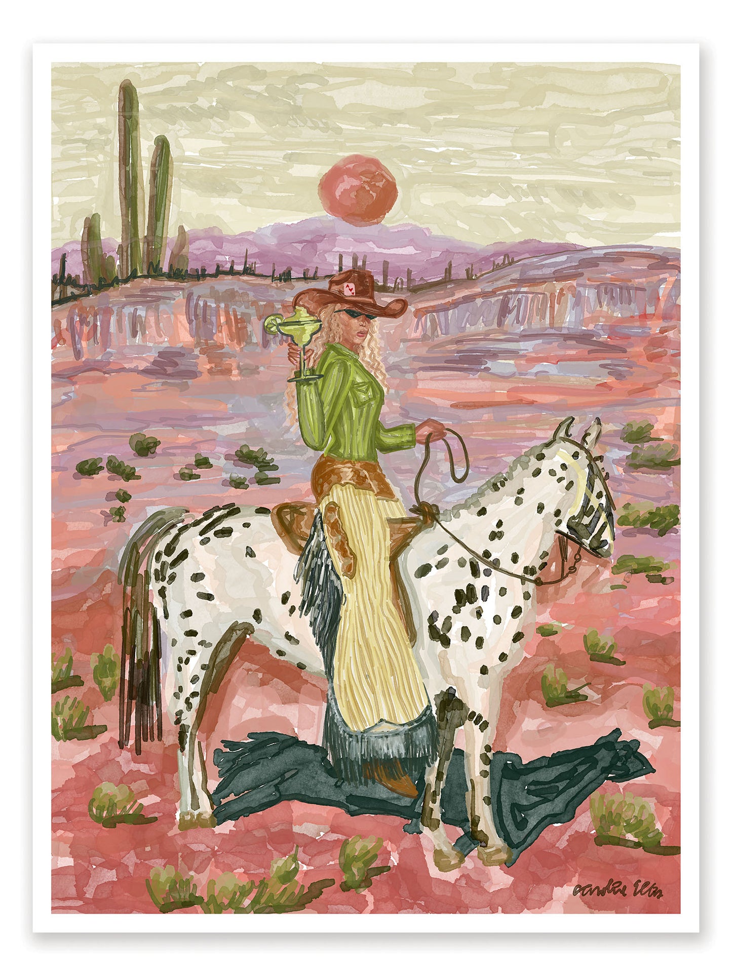 Save a Cowboy | Art Print