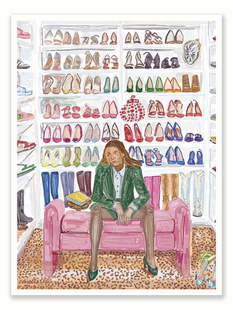 The 20-Something Single Woman Who Lived in Her Shoes | Art Print