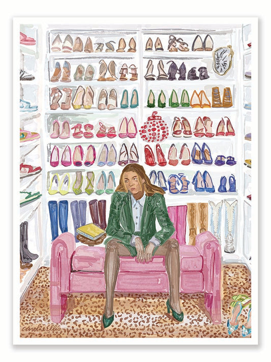 The 20-Something Single Woman Who Lived in Her Shoes | Art Print