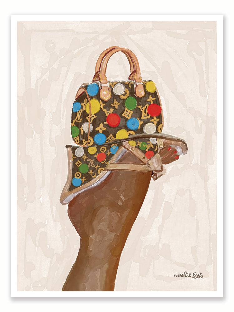 Dotted Shoes and Purse | Art Print