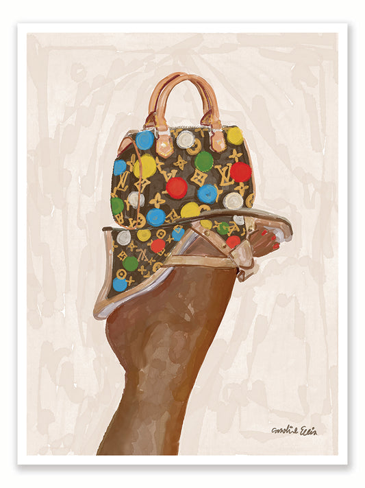 Dotted Shoes and Purse | Art Print
