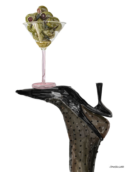 Sling Back Dirty Martini