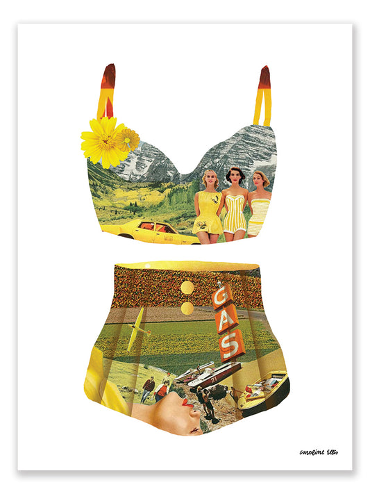 Yellow Bikini | Art Print